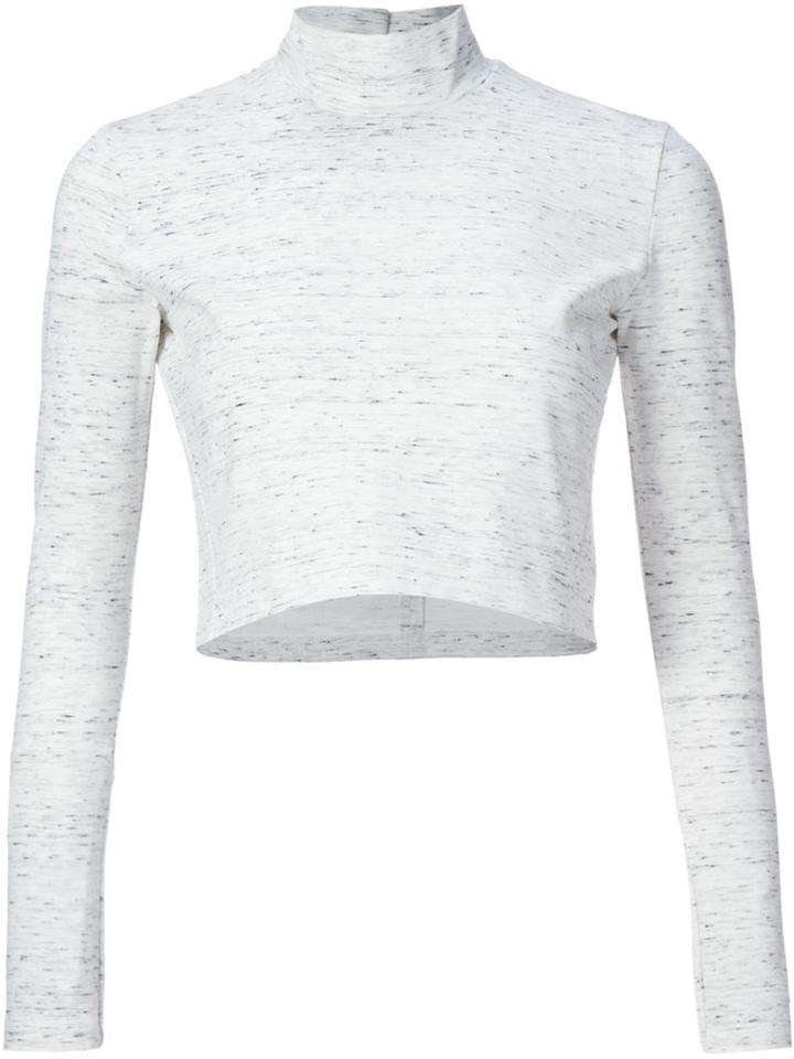 Le Ciel Bleu Cropped Turtleneck Top