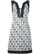 Chanel Vintage Geometric Jacquard Dress, Women's, Size: 40, Black