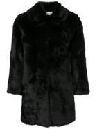 Red Valentino Brooch Detail Coat - Black