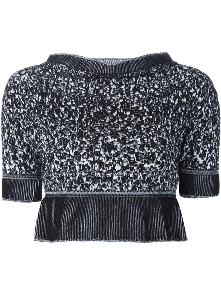 Vivienne Westwood Red Label Knitted Cropped Top - Black