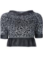 Vivienne Westwood Red Label Knitted Cropped Top - Black