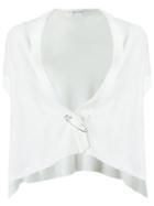 Gloria Coelho Knit Waistcoat, Women's, Size: G, White, Viscose