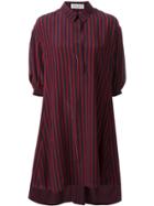 Sonia Rykiel Striped Shirt Dress - Blue