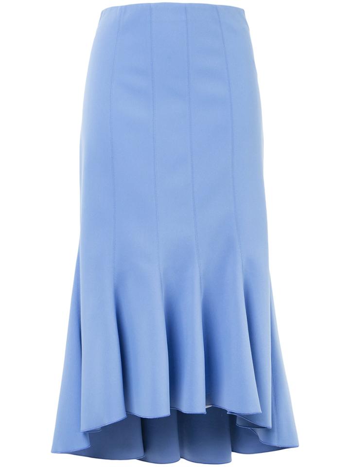 Ginger & Smart Asymmetric Ruffled Skirt - Blue