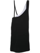 Bassike One-shoulder Dress, Women's, Size: 14, Black, Virgin Wool