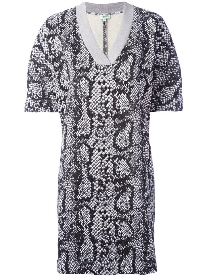 Kenzo Kenzo Snake Dress, Women's, Size: Small, Black, Cotton