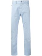 Armani Jeans - Plain Chinos - Men - Cotton/spandex/elastane - 38, Blue, Cotton/spandex/elastane