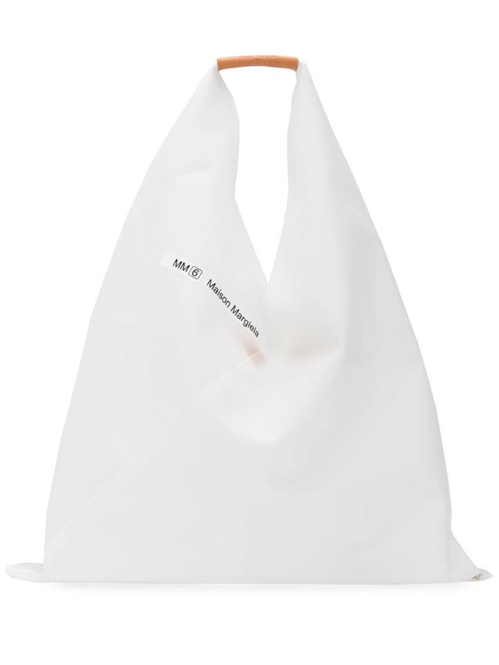 Mm6 Maison Margiela Transparent Tote Bag - White