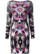 Nicole Miller Camouflage Print Dress