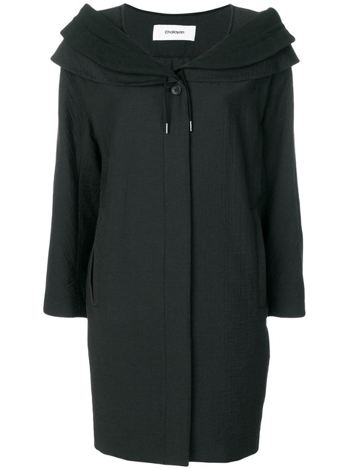 Chalayan Midi Parka Coat - Black