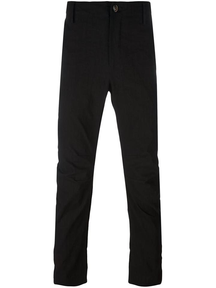 Uma Wang Tapered Trousers, Men's, Size: Small, Black, Linen/flax/viscose/spandex/elastane/cotton