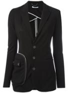 Givenchy Pocket Detail Blazer, Women's, Size: 38, Black, Polyamide/spandex/elastane/viscose