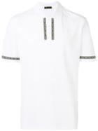Versace Logo Printed Polo Shirt - White