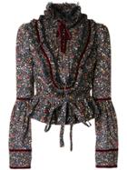 Alexander Mcqueen Smocked Off The Shoulder Top - White