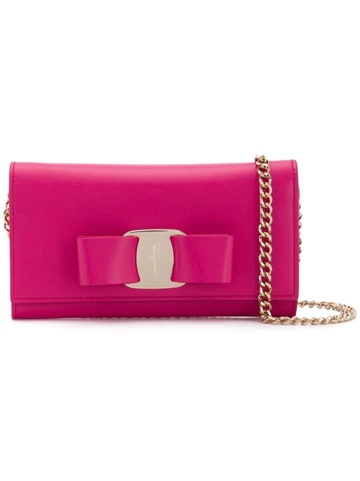 Salvatore Ferragamo Vara Clutch Bag - Pink
