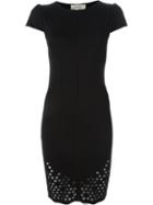 Murmur Perforated Mesh Dress, Women's, Size: 38, Black, Viscose/nylon/spandex/elastane/spandex/elastane