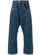 Jw Anderson Folded Front Jeans - Blue