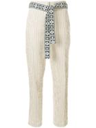 Dorothee Schumacher Belted Striped Trousers - Nude & Neutrals