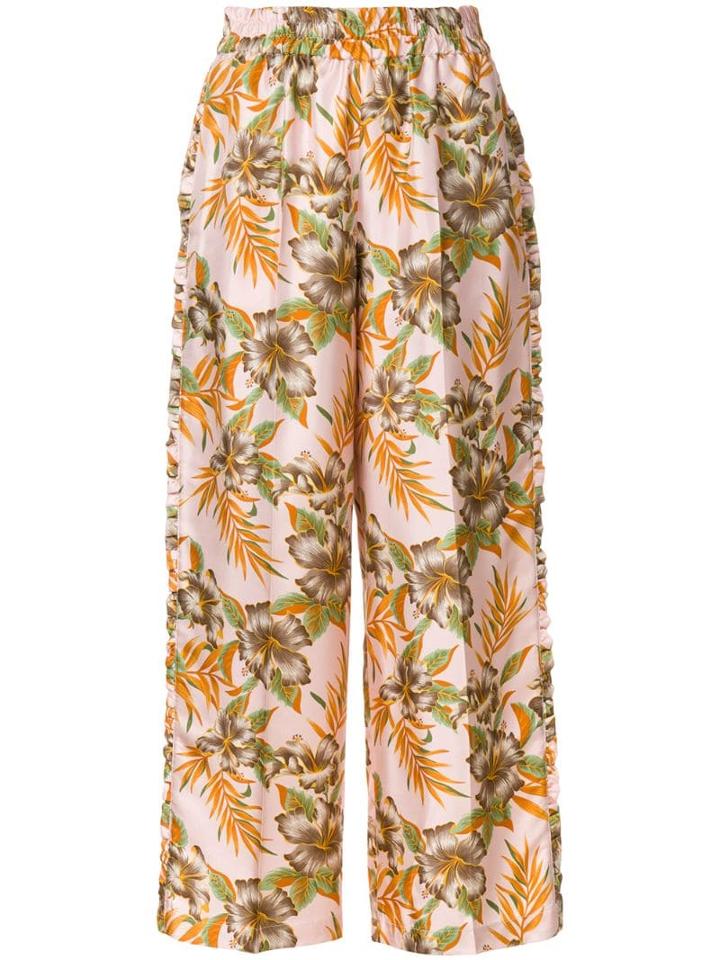 La Doublej Polinesia Ruffle Trousers - Pink