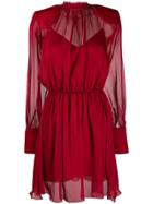 Federica Tosi Short Chiffon Dress - Red