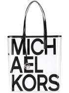 Michael Michael Kors The Michael Graphic Logo Print Tote - Black