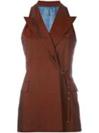 Jean Paul Gaultier Vintage Sleeveless Jacket, Women's, Size: 40, Red