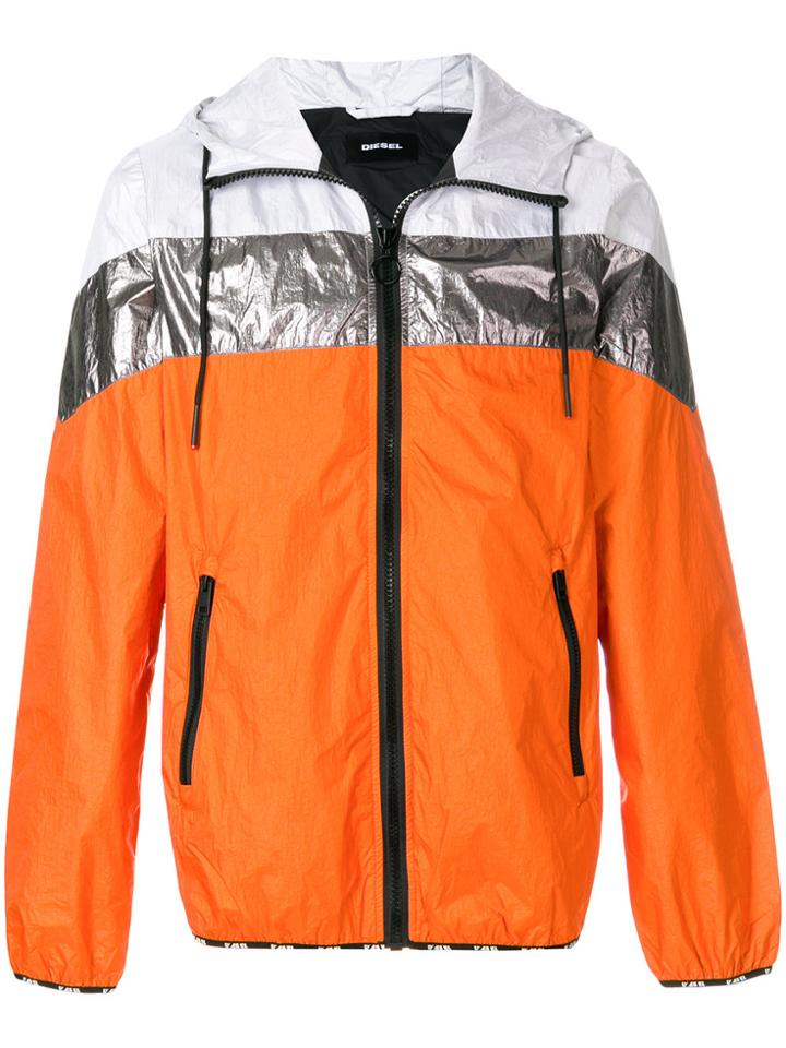 Diesel J-lapaz Windbreaker Jacket - Yellow & Orange