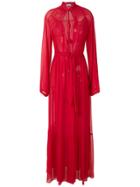 Amir Slama Silk Maxi Dress - Red