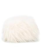 Mr & Mrs Italy Fur Cossack Hat, Women's, White, Racoon Fur
