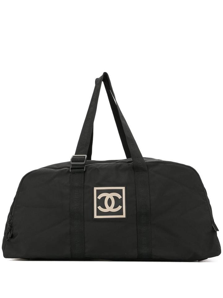 Chanel Pre-owned Sports Line Cc Travel Bag - Black