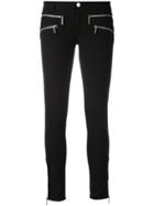 Michael Michael Kors Multi-zips Cropped Skinny Jeans - Black