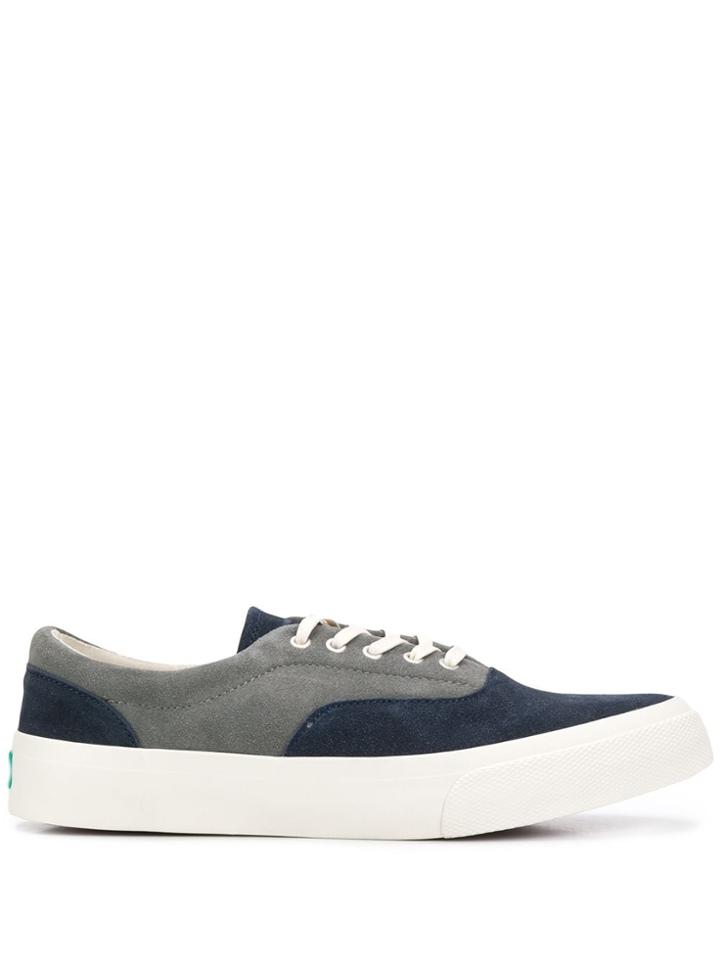 Ymc Panelled Low-top Sneakers - Blue