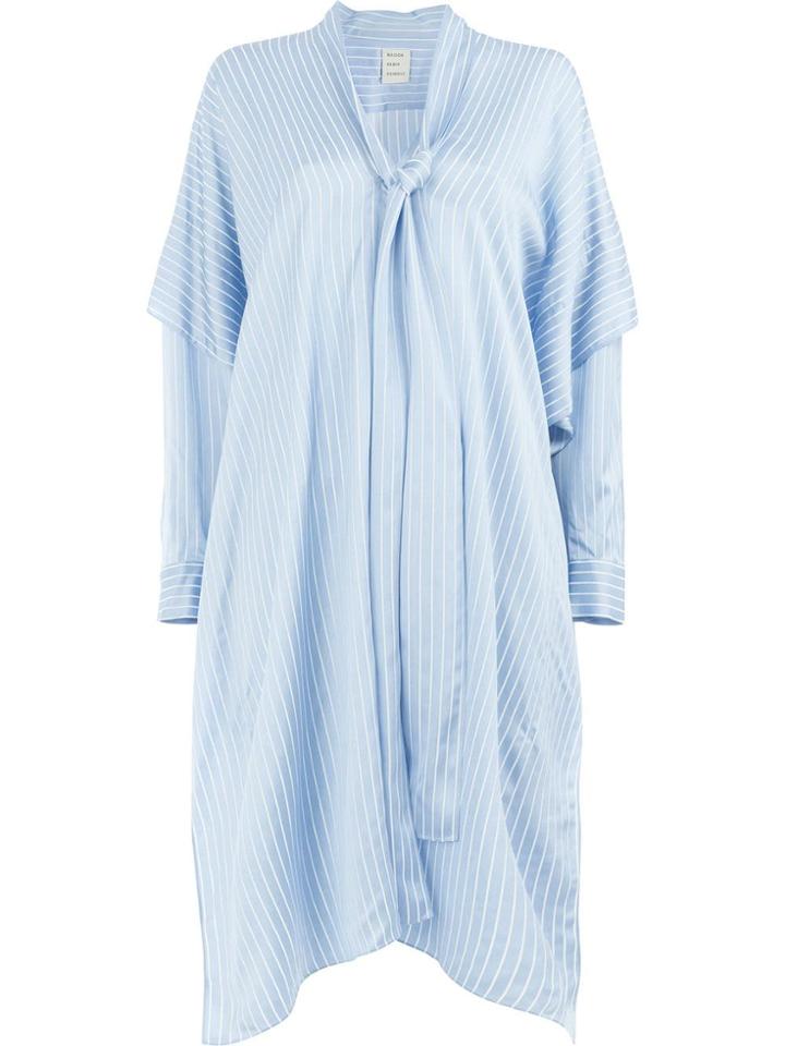 Maison Rabih Kayrouz Flared Striped Dress - Blue