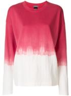 Suzusan Dip Dye Long-sleeve T-shirt - Pink & Purple