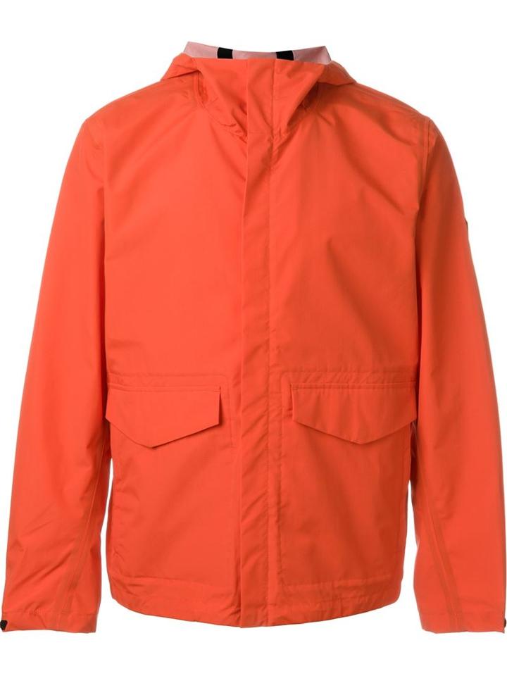Paul Smith Jeans Hooded Waterproof Jacket, Men's, Size: Small, Red, Nylon/polyester/cotton