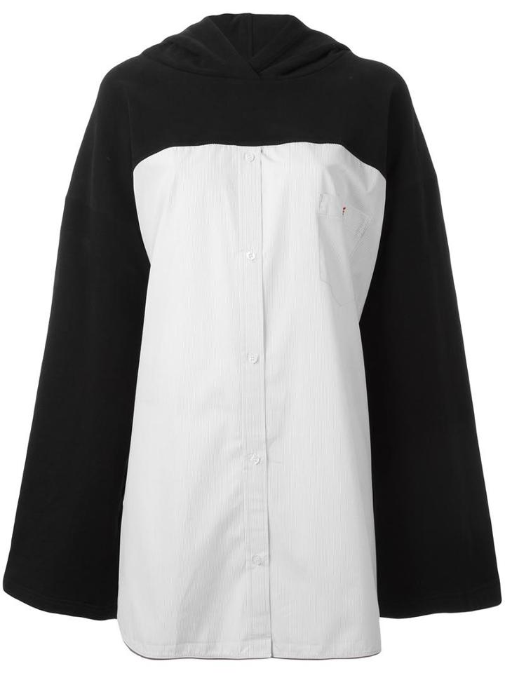 Wanda Nylon Oversized Hoodie, Women's, Size: 38, Black, Cotton