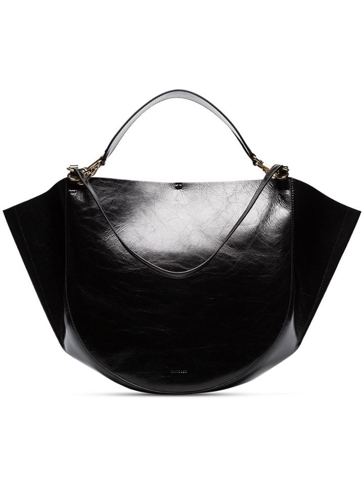 Wandler Black Mia Leather Tote Bag