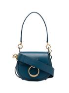 Chloé Blue Tess Small Leather Shoulder Bag