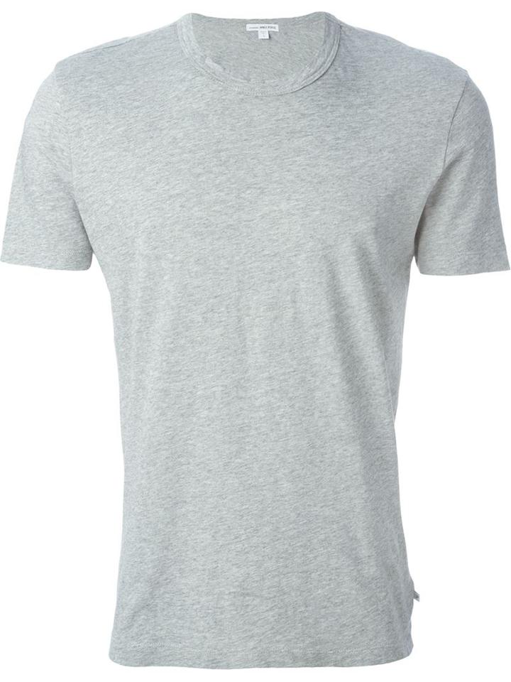 James Perse Round Neck T-shirt, Men's, Size: 3, Grey, Cotton