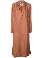 Rachel Comey Long Single-breasted Coat - Orange