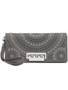 Zac Zac Posen Embellished Perforated Clutch, Women's, Grey