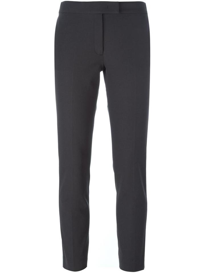 Joseph Cropped Skinny Trousers, Women's, Size: 42, Grey, Viscose/cotton/spandex/elastane/acetate