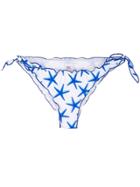 Mc2 Saint Barth Kids Starfish Print Bikini Briefs - White