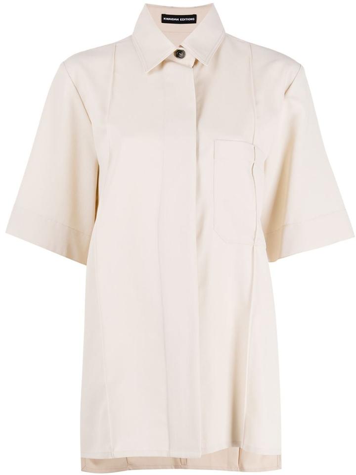 Kwaidan Editions Oversized Longline Shirt - Neutrals