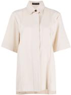 Kwaidan Editions Oversized Longline Shirt - Neutrals