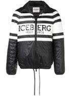 Iceberg Two-tone Puffer Jacket - Black