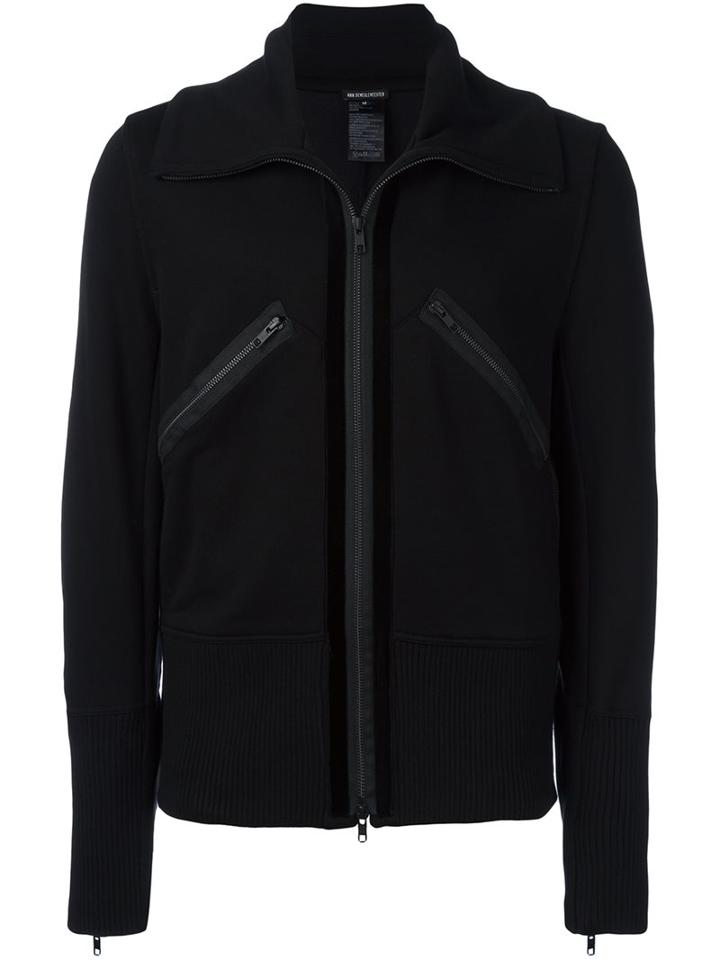 Ann Demeulemeester Zipped Hoodie, Men's, Size: Medium, Black, Lyocell/cotton