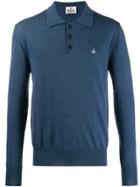 Vivienne Westwood Knitted Polo Shirt - Blue