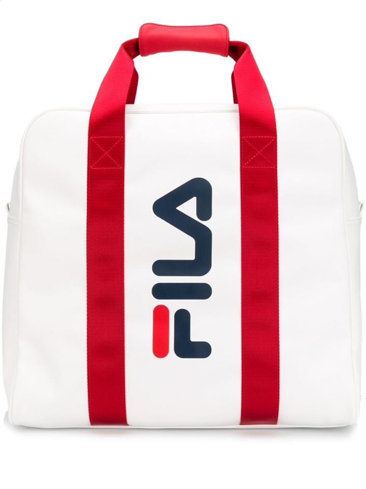 Fila Logo Printed Tote Bag - White