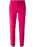 Michael Michael Kors Slim Fit Trousers, Women's, Size: 2, Pink/purple, Polyester/spandex/elastane